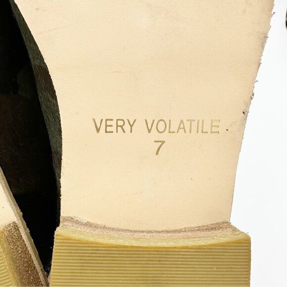 Very Volatile Atwood Calf Slip on Mule in‎ Green Camo Sz 7 - Picture 12 of 15